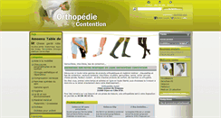 Desktop Screenshot of orthopedie-contention.com